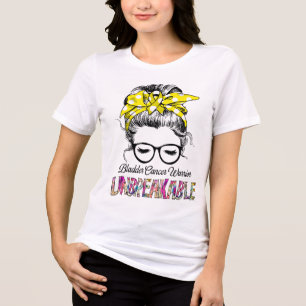 Blase Krebs Bewusstsein Band-Unterstützung Geschen Tri-Blend Shirt