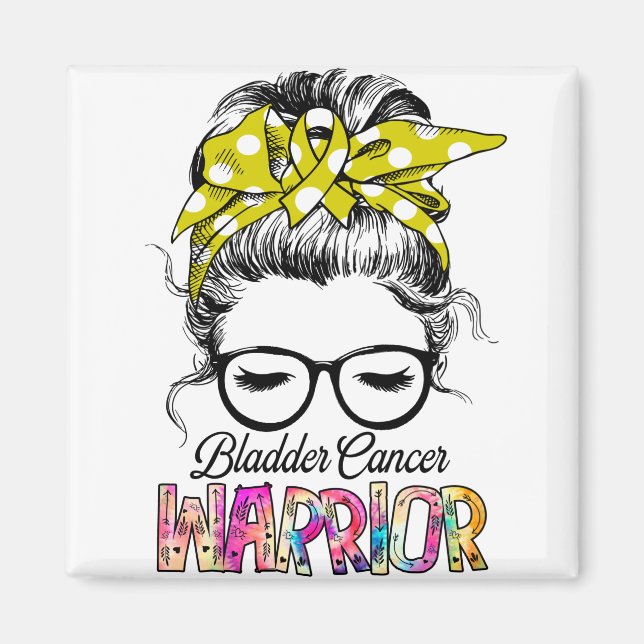 Blase Krebs Bewusstsein Monat Band Geschenke Magnet (Vorne)