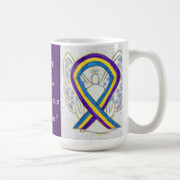 Blase Krebs Bewusstsein Ribbon Angel Tasse