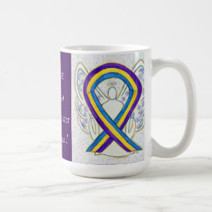 Blase Krebs Bewusstsein Ribbon Angel Tasse