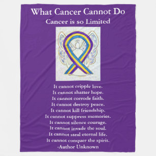 Blase Krebs Bewusstsein Ribbon Art Chemo Blanket Fleecedecke