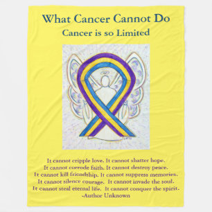Blase Krebs Bewusstsein Ribbon Art Chemo Blanket Fleecedecke