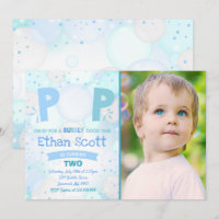 Blase Party Geburtstagseinladung Bubbly Birthday