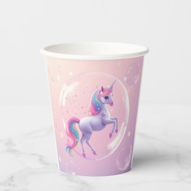 Blase Unicorn Pappbecher (Vorderseite)