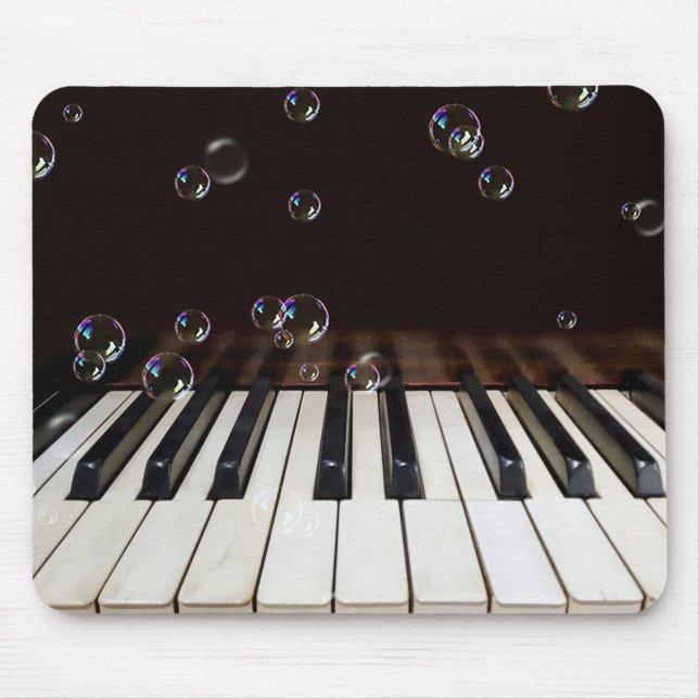Blasen auf dem Piano Keyboard Mouse Pad Mousepad (Vorne)