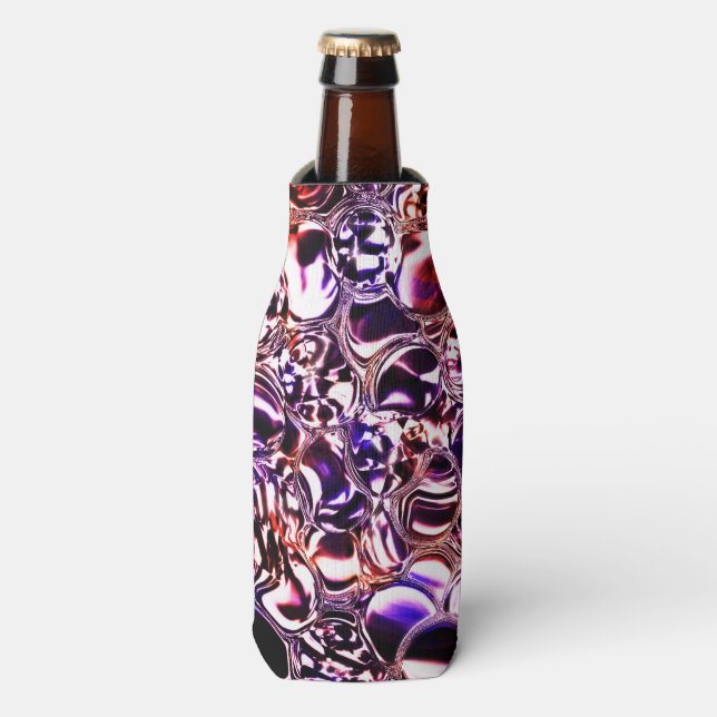 Blasen aus Farbglas oder wertvollen Steinen? Flaschenkühler (Flaschenvorderseite)