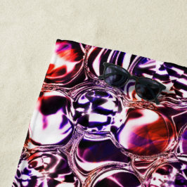 Blasen aus Farbglas oder wertvollen Steinen? Strandtuch