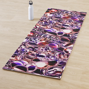 Blasen aus farbigem Glas oder wertvollen Steinen? Yogamatte