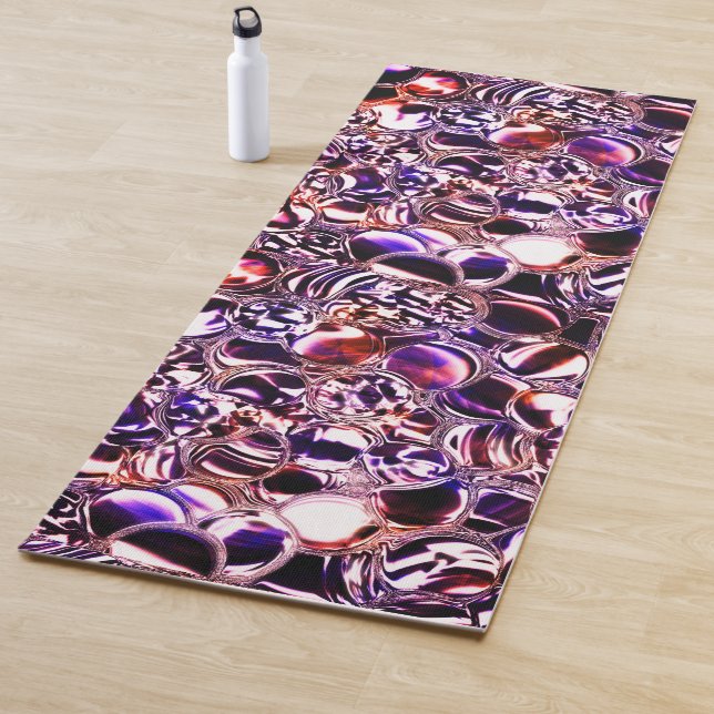 Blasen aus farbigem Glas oder wertvollen Steinen? Yogamatte (Beispiel)