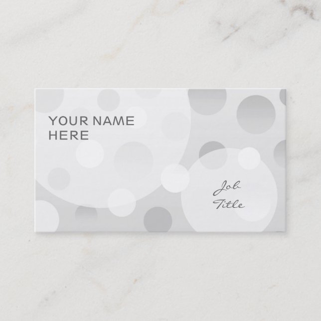 Blasen bei Visitenkartenvorlagen löschen Visitenkarte (Vorderseite)