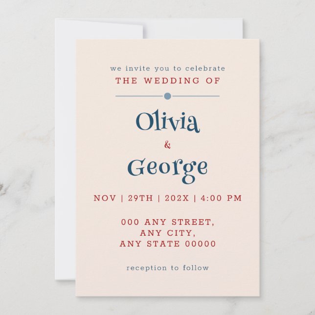 Blasen der Liebe: Märchen Hochzeit einfach Einladung (Vorderseite)