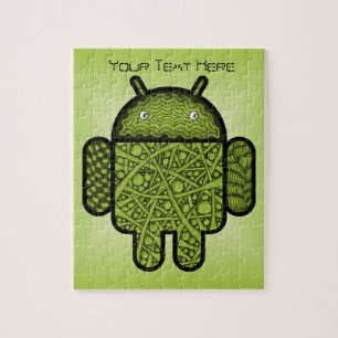 Blasen Doodle-Zeichen für den Android™-Roboter