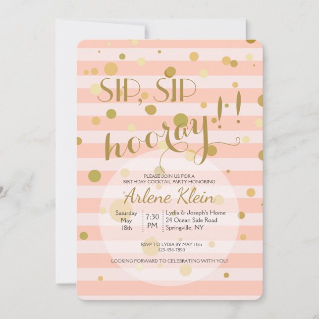 Blasen-Einladung Einladung (Vorderseite)