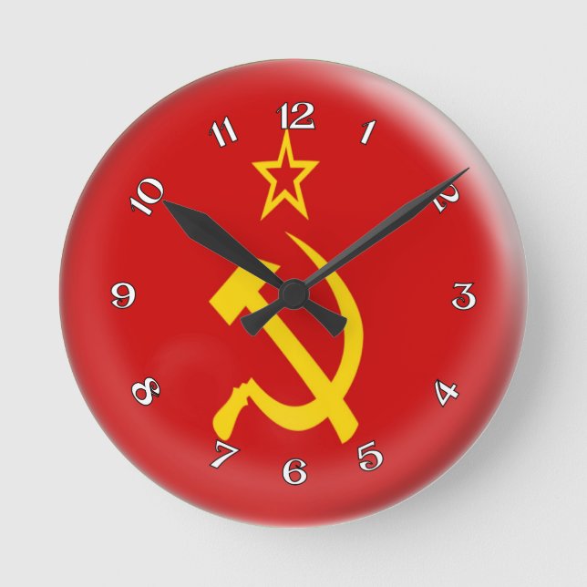 Blasen-Entwurf Flagge der Uhr sowjetischer (Vorderseite)