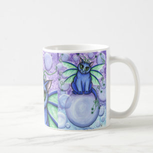 Blasen-feenhafte Katzen-Fantasie Winged Kaffeetasse