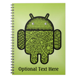 Blasen-Gekritzel-Charakter für den Android™ Notizblock