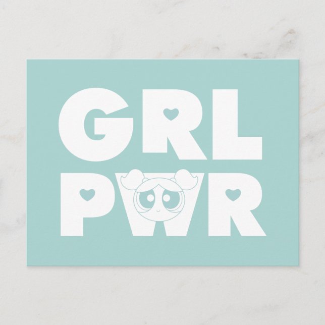 Blasen: Girl-Power Einladungspostkarte (Vorderseite)