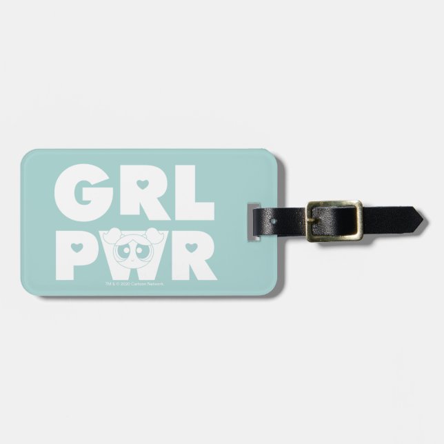 Blasen:Girl-Power Gepäckanhänger (Vorderseite horizontal)