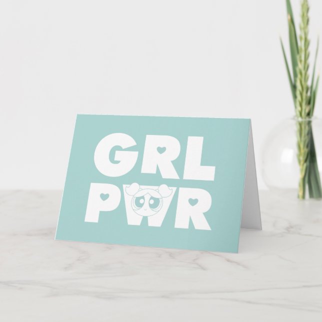 Blasen: Girl-Power Karte (Vorderseite)