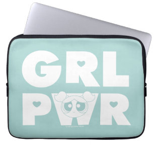 Blasen: Girl-Power Laptopschutzhülle