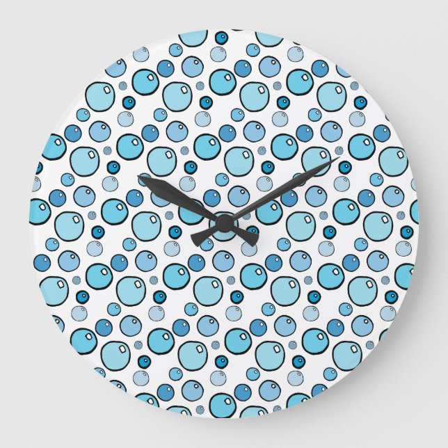 Blasen Große Wanduhr (Vorderseite)