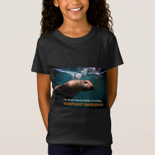 Blasen im Meer unter Wasser T-Shirt (Vorderseite)