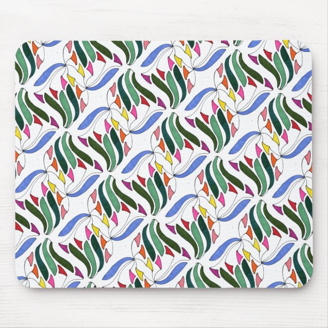 "Blasen im Wind" Gefleckte Abstrakte Mousepad (Vorne)
