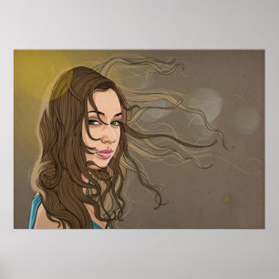 Blasen im Windposter Poster