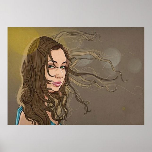 Blasen im Windposter Poster (Vorne)