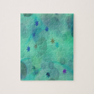 Blasen in Aquamarin