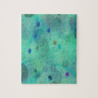 Blasen in Aquamarin