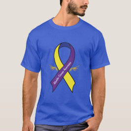 Blasen-Krebs-Bewusstseins-Band mit Flügeln T-Shirt