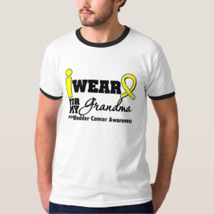 Blasen-Krebs trage ich gelbes Band für meine T-Shirt