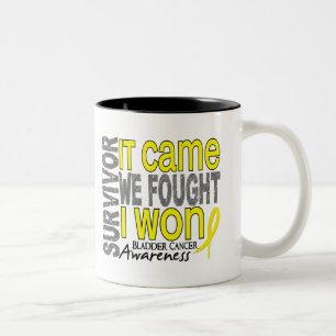 Blasen-Krebs-Überlebender, den es wir kam, kämpf Zweifarbige Tasse