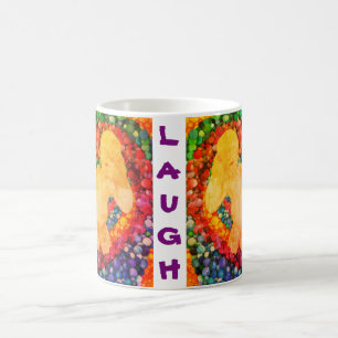 Blasen lachen Kaffee Tasse