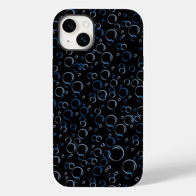 Blasen Muster 01.FR.b Schwarze BG Case-Mate iPhone 14 Plus Hülle (Rückseite)