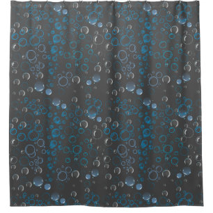 Blasen pattern.01 DGrey BG Duschvorhang