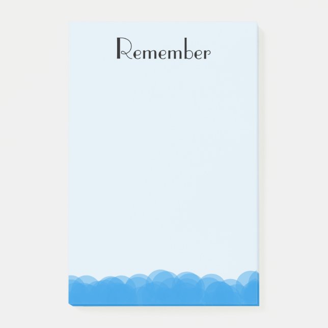 Blasen Post-it Klebezettel (Vorderseite)