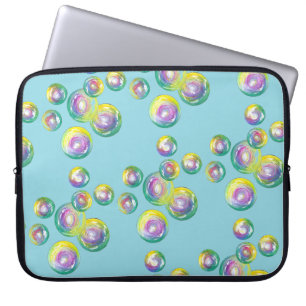 Blasen Rainbow Soap Blasen Lila Wand Laptopschutzhülle