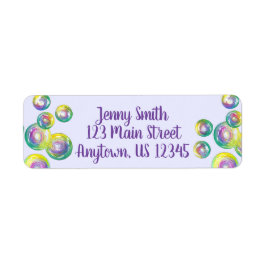 Blasen Rainbow Soap Blasen Personalisiert Lila