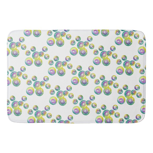 Blasen-Regenbogenseife Blasen-Wand Badematte (Vorderseite)