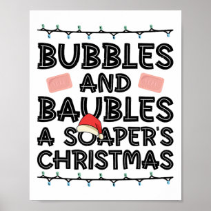 Blasen und Bläschen - Weihnachten - Seife Ma Poster