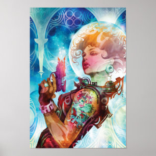 Blasen und Blast Off von Galen Dara Poster
