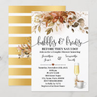 Blasen und Brötchen Fall Kaffee Brautparty