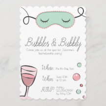 Blasen und Bubbly-Junggeselinnen-Abschied