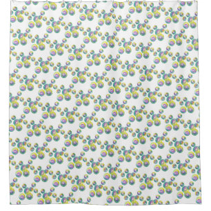 Blasen von Iridescent Rainbow Soap Bubbles Duschvorhang