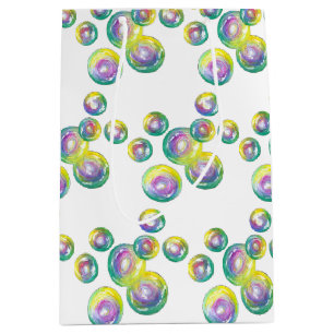 Blasen von Iridescent Rainbow Soap Bubbles Mittlere Geschenktüte