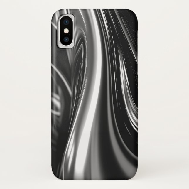 Blasen von Silbermetall Case-Mate iPhone Hülle (Rückseite)