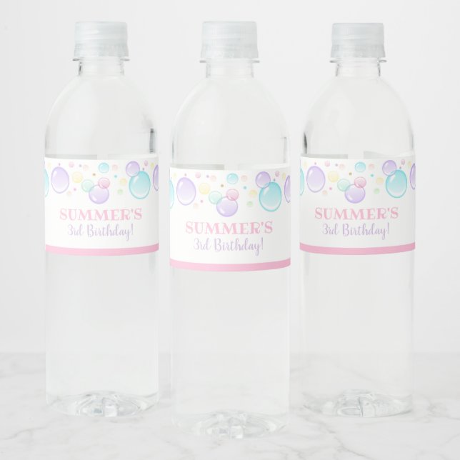 Blasen Wasser Flaschen Labels Sommer (Flaschen)