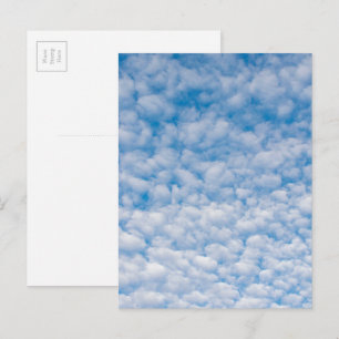 Blasen Wolken in Blue Sky Nature Foto Mammatus Postkarte